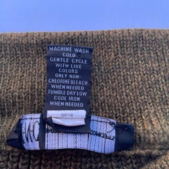 INC Olive Green cold shoulder Sweater - Picture 5 of 5